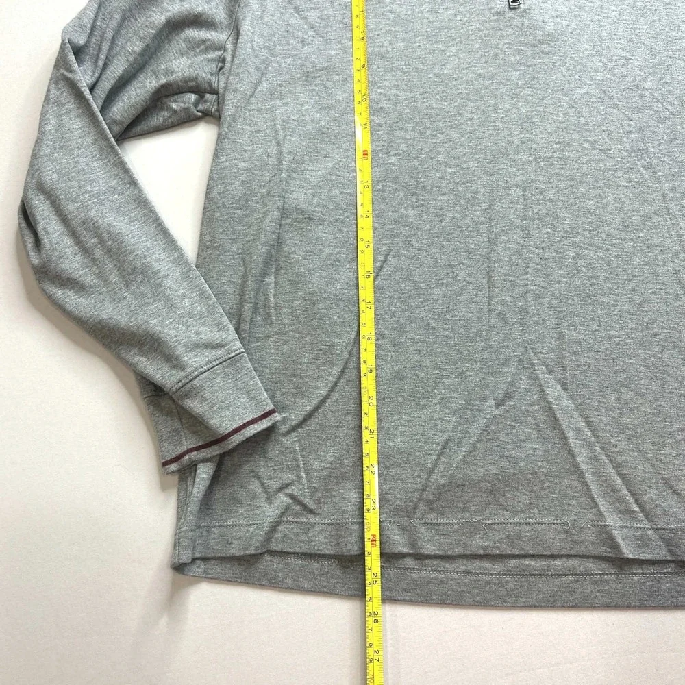 Banana Republic Mens XL Grey 100% Cotton Quarter Zip Pullover Sweater Top